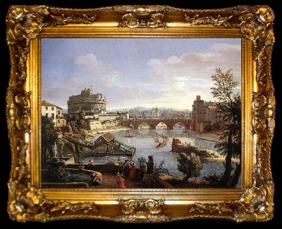 framed  WITTEL, Caspar Andriaans van The Castel Sant Angelo from the South, ta009-2